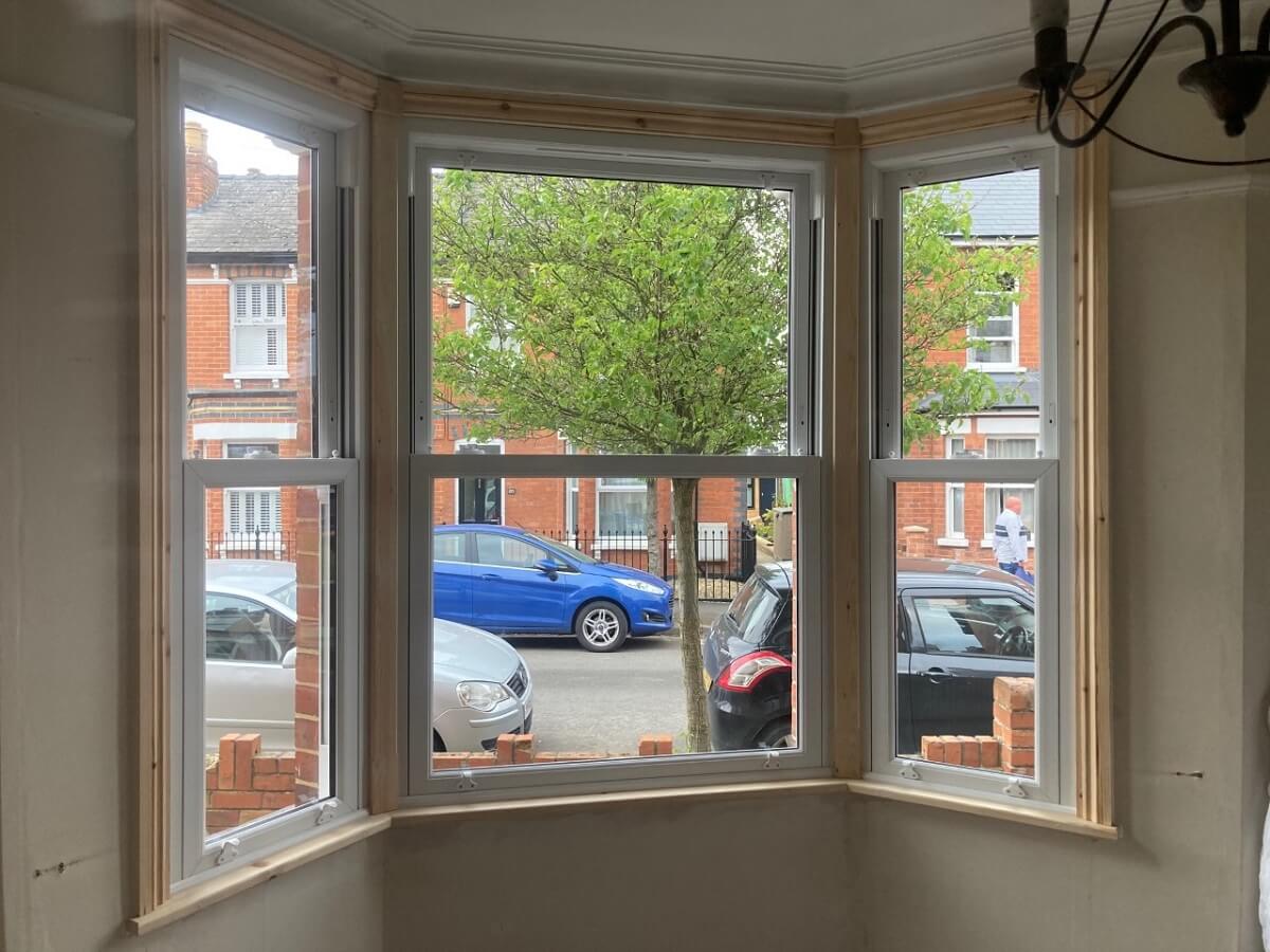 Sliding Sash interiors with new surrounds built