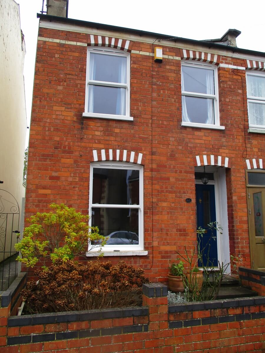 White PVCu Sliding Sash windows